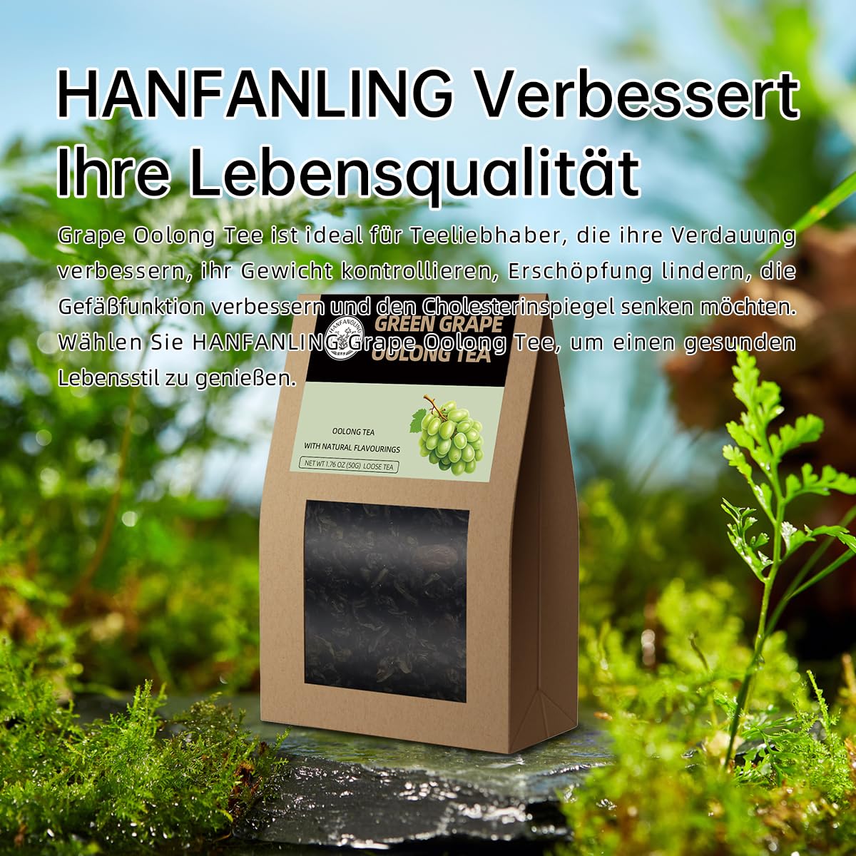 Thumbnail 3 de HANFANGLING Trauben Oolong Tee –Natürlicher Traubentee mit Tieguanyin-Essenz