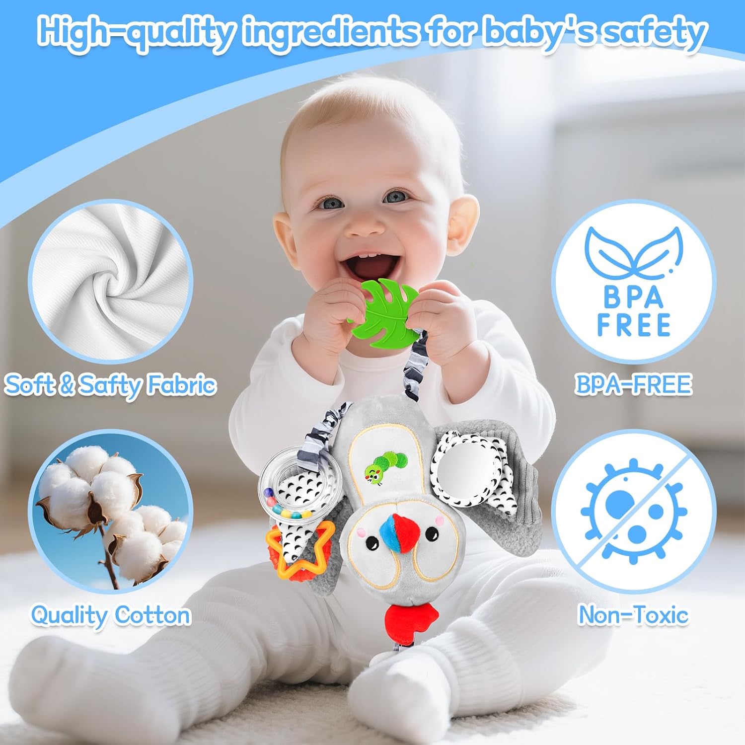 Thumbnail 6 de MPQMPQ Baby Toys 0-6 Months pram toy
