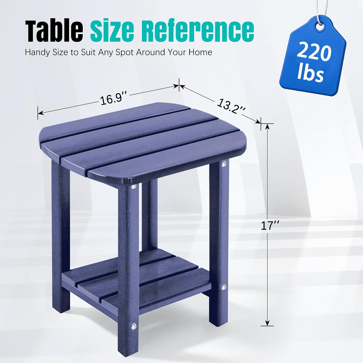 Detalle de LZRS Patio Side Table, 2-Tier
