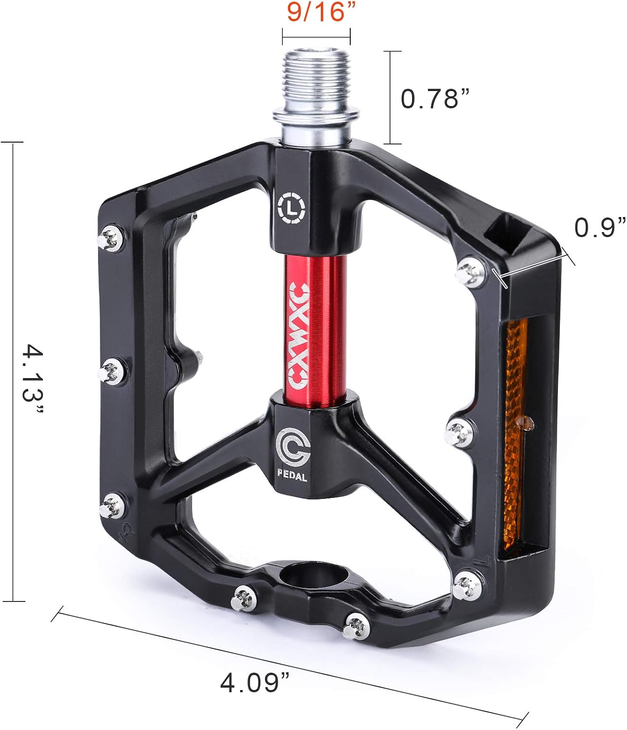 Detalle de CXWXC Road MTB pedals with Cr-Mo axle