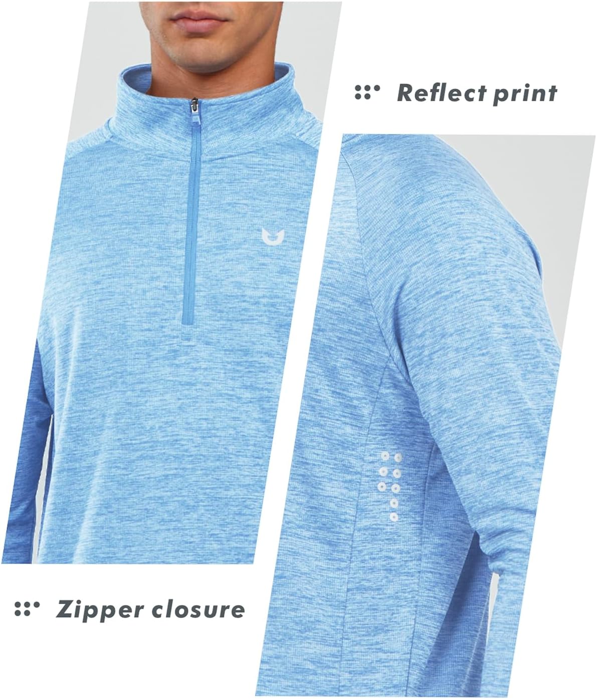 Thumbnail 4 de NORTHYARD Quarter Zip Pullover: Men’s Running Shirt with Moisture-Wicking Comfort