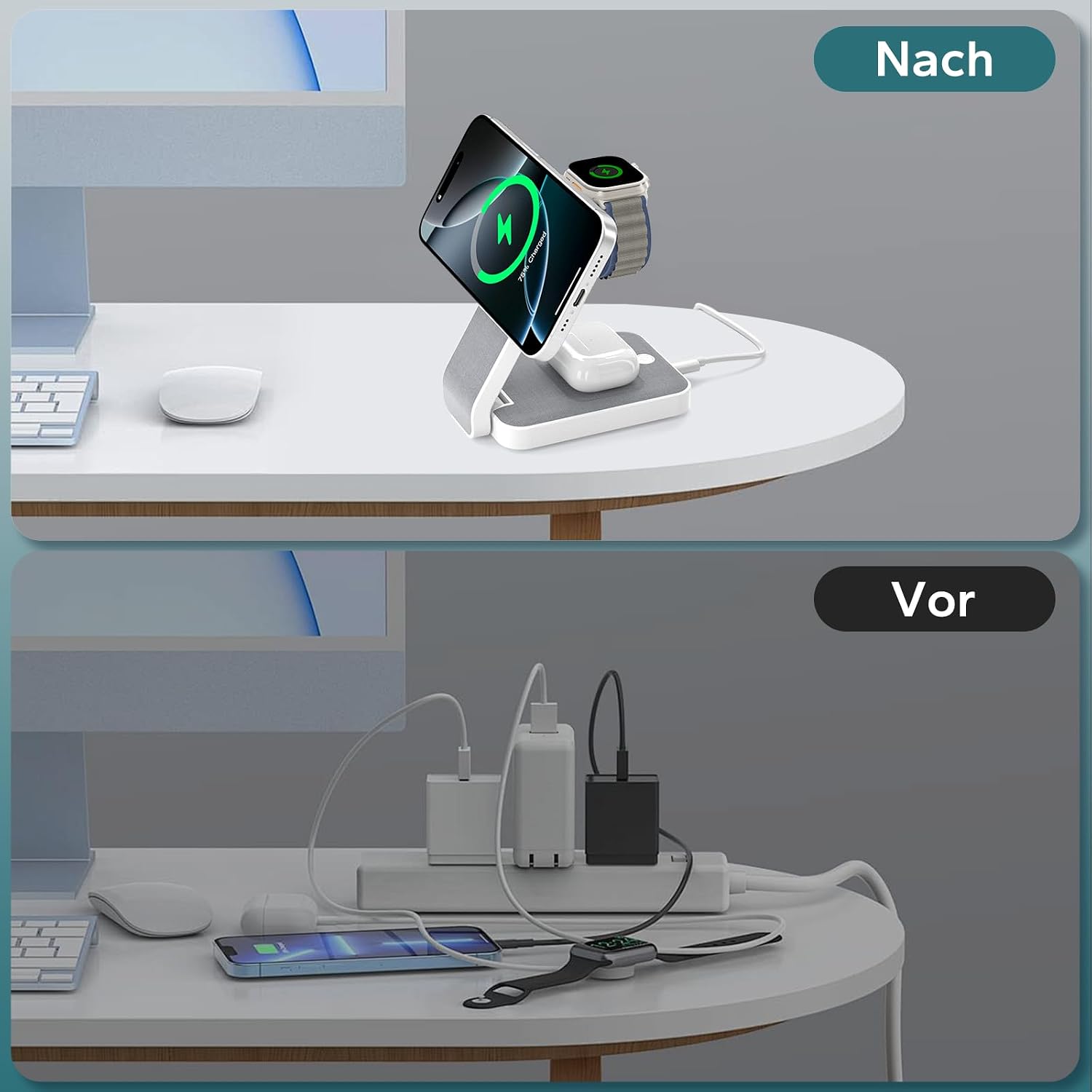 Thumbnail 5 de Eazpower Magsafe Ladestation 3‑in‑1 für iPhone und Apple Watch