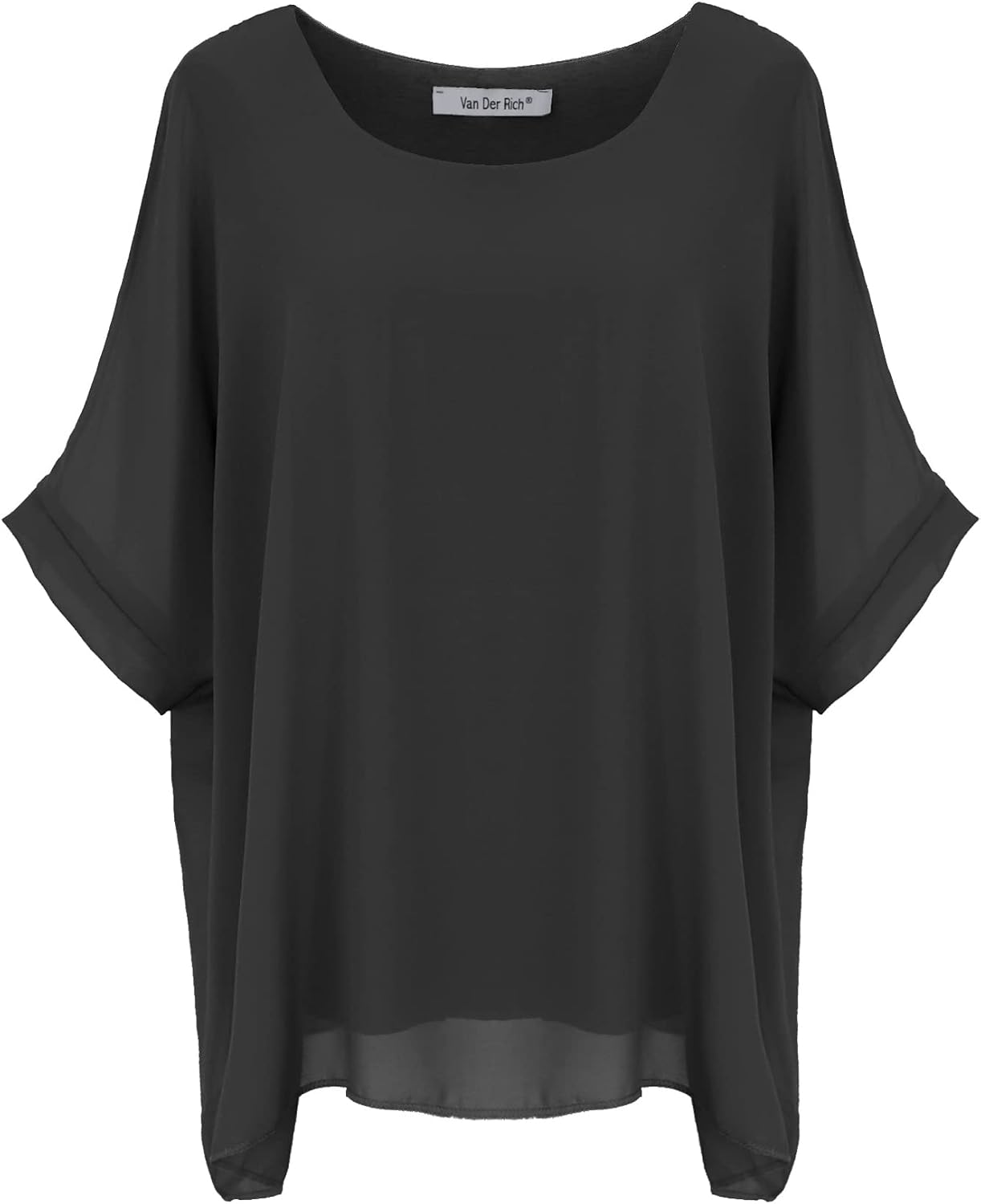 Detalle de Van Der Rich Bluse aus Mousseline mit Innenfutter – Damen