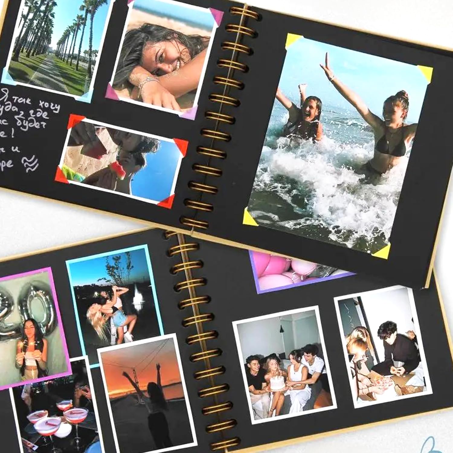 Detalle 2 de Rayconup 001 fotoalbum met ringband, 40 pagina's en personaliseerbaar voorvenster