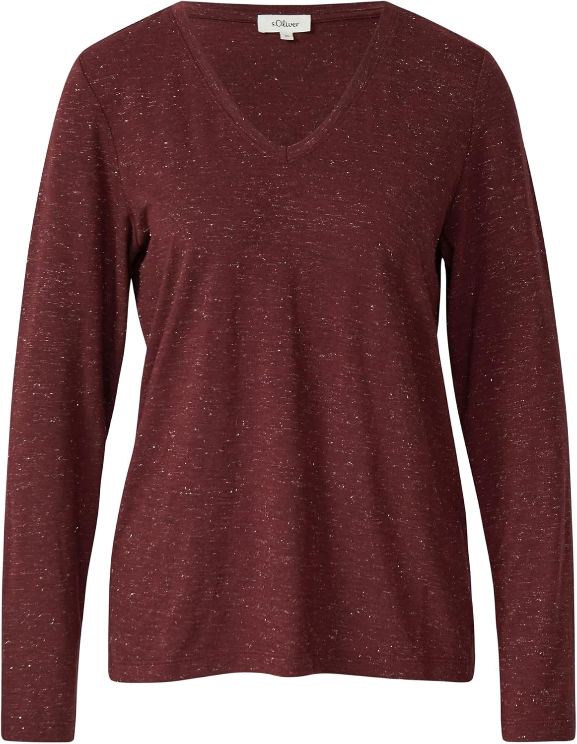 Detalle 2 de s.Oliver Damen T-Shirt Langarm V-Neck