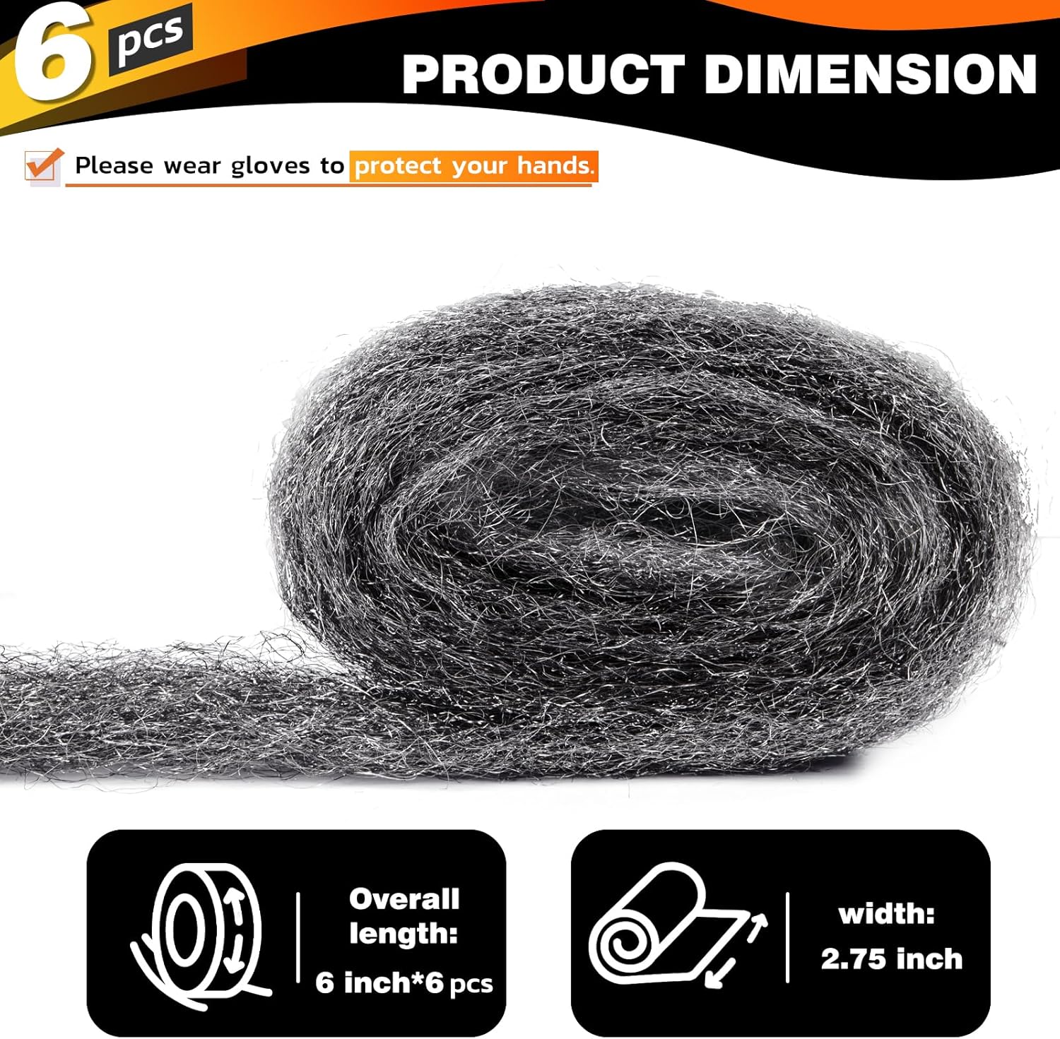 Detalle 2 de Steel Wool Mice 0000 6 Pack
