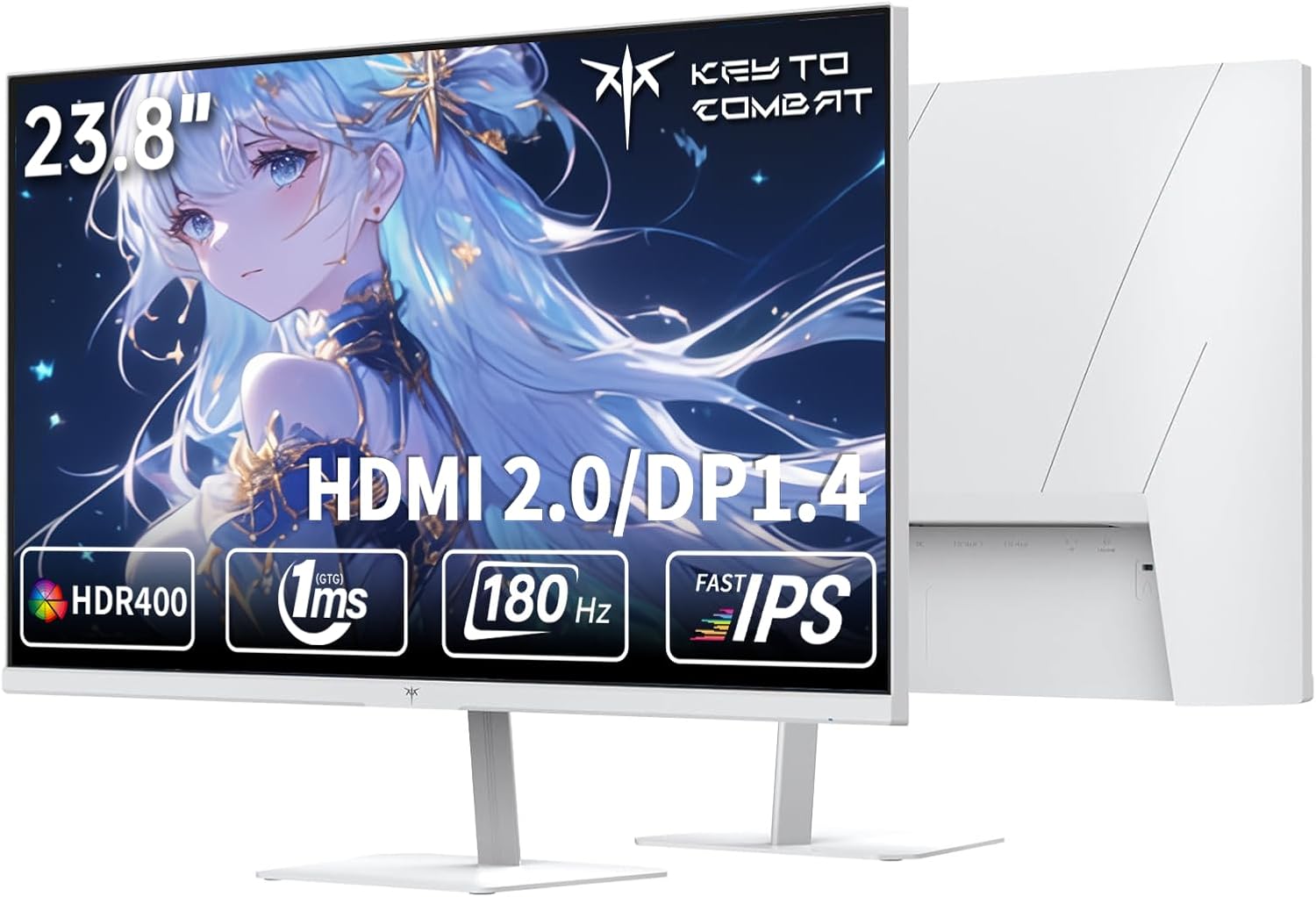 Detalle de KEY TO COMBAT H24F8 23.8インチ ゲーミングモニター Fast IPS・FHD・180Hz対応