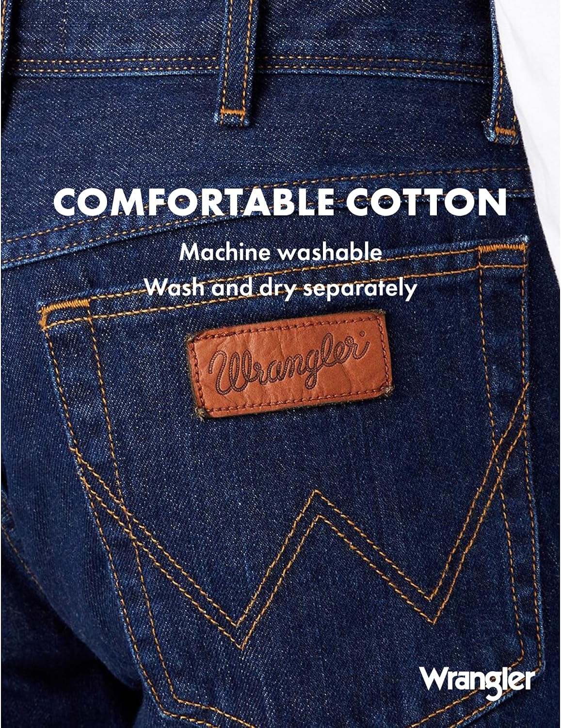 Detalle 2 de Wrangler Texas Stretch Straight Men's Jeans W1217539B