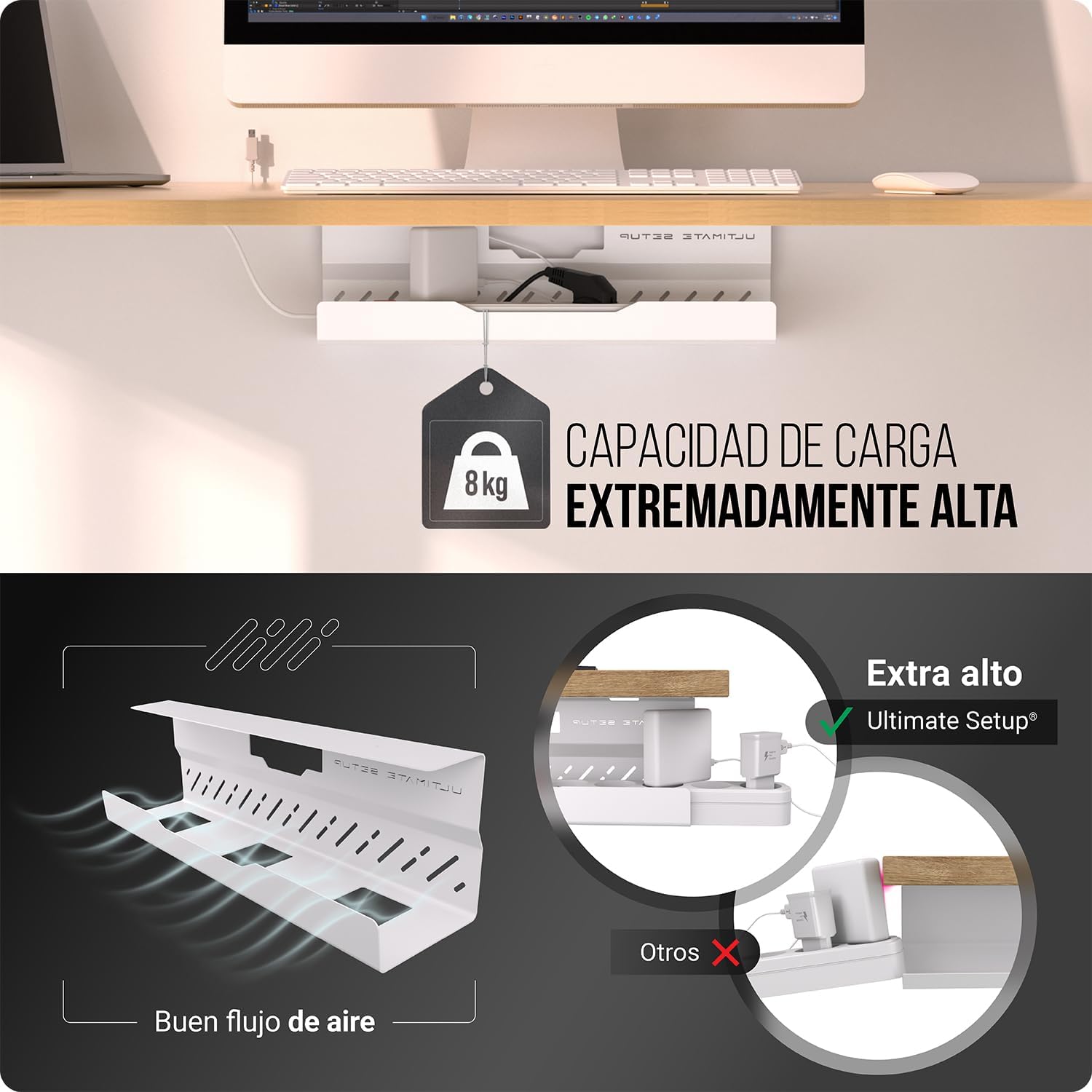 Thumbnail 3 de Premium Organizador Cables Escritorio 8 kg