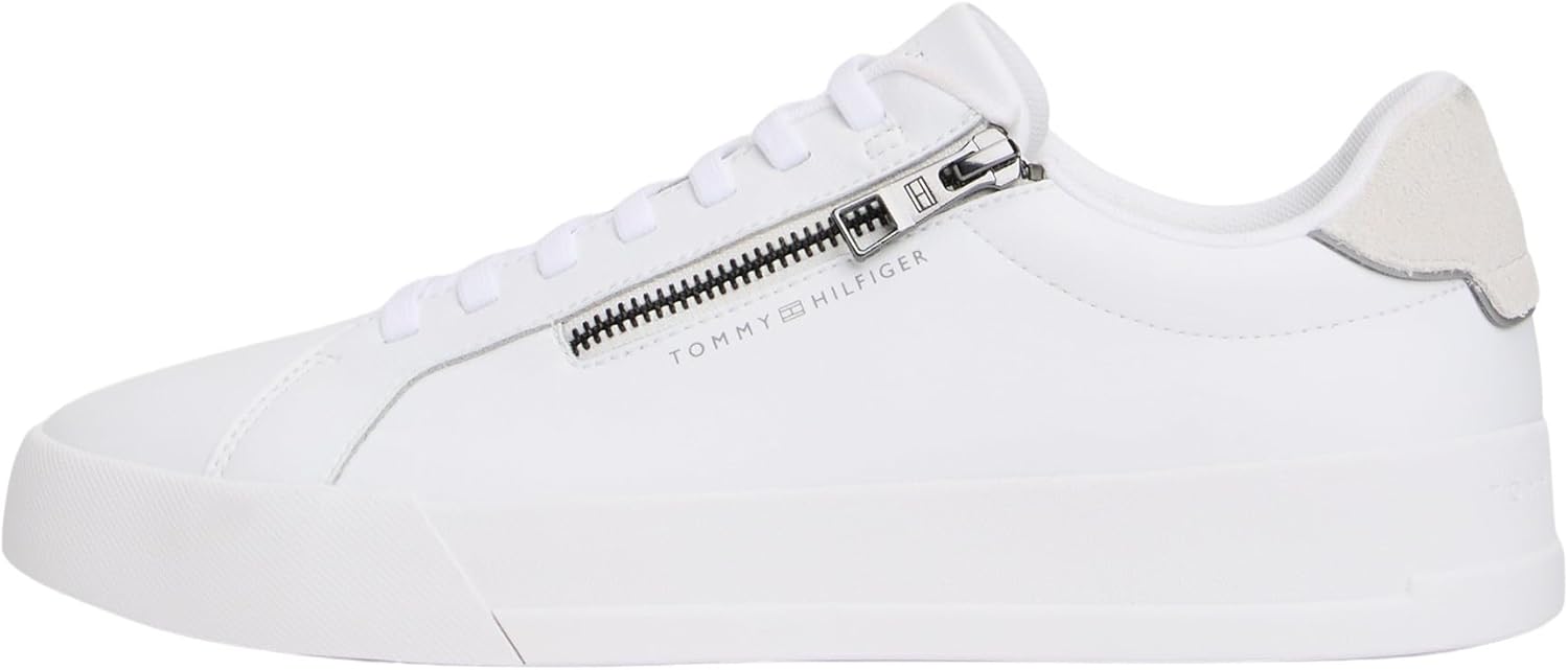 Tommy Hilfiger Court Zip piel blanco 41 👟