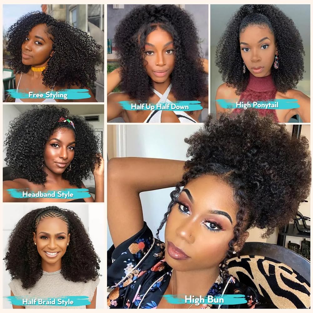 Thumbnail 4 de QUANDIAN Kinky Curly Half Wig 20" 200% density ๐ฉ๐ฆฑ