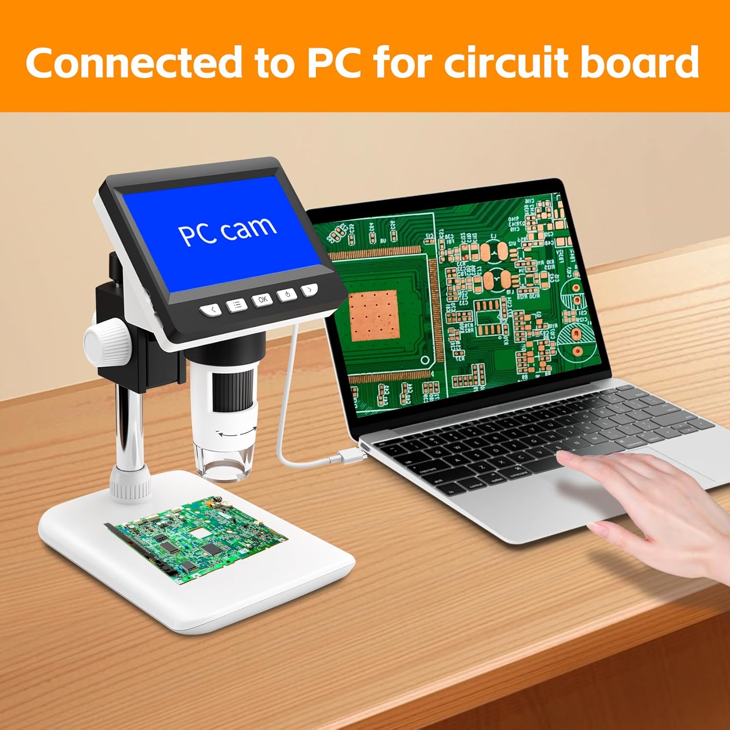Thumbnail 5 de GlobalCrown Digital Microscope 50โ1000X ๐ฌ
