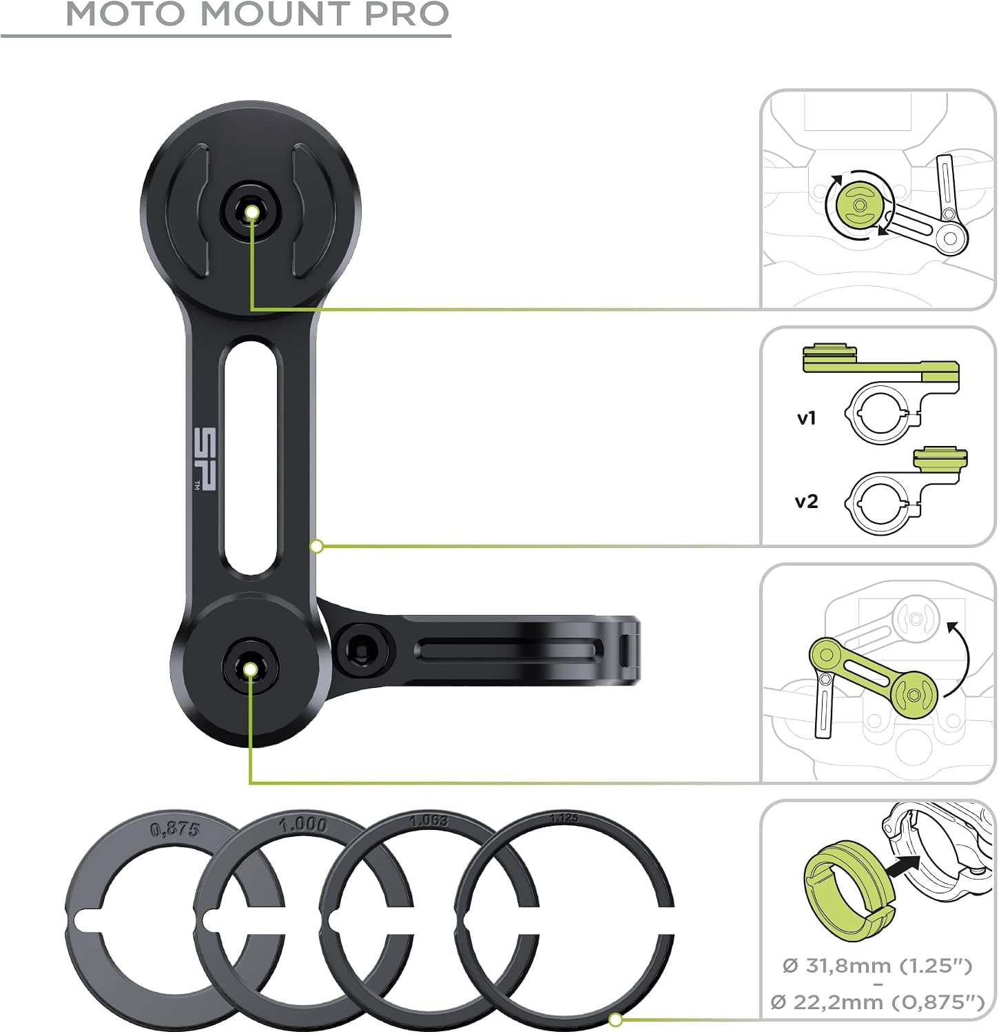 Thumbnail 4 de SP CONNECT Moto Bundle SPC+ avec module anti-vibration (compatible iPhone 16 Pro Max, MagSafe)