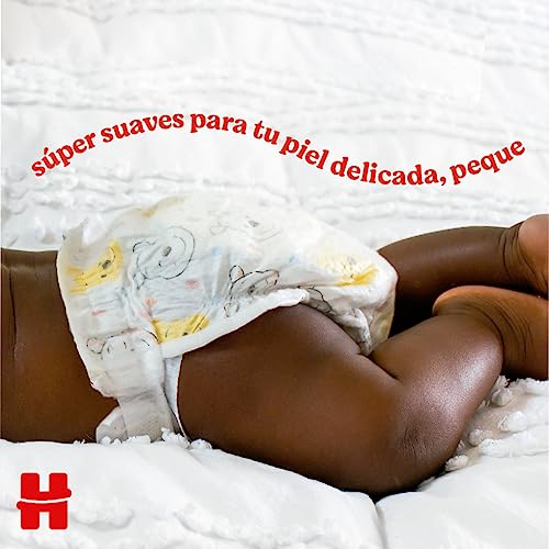 Detalle 2 de HUGGIES Extra Care Pañales para Recién Nacido Talla 2 (3-6 kg) con diseños Disney, 160 pañales
