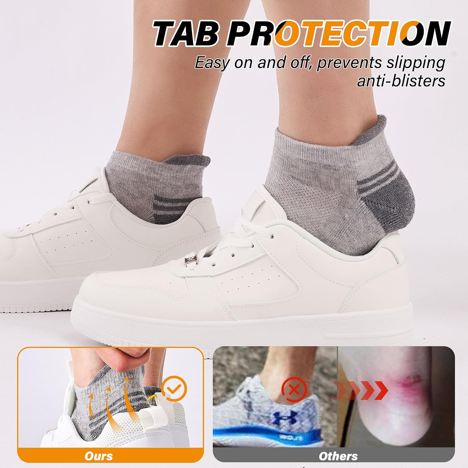 Thumbnail 6 de Niorasen 10 Pairs Cushioned Trainer Socks – Breathable, Anti-Blister, Unisex Cotton Sports Socks