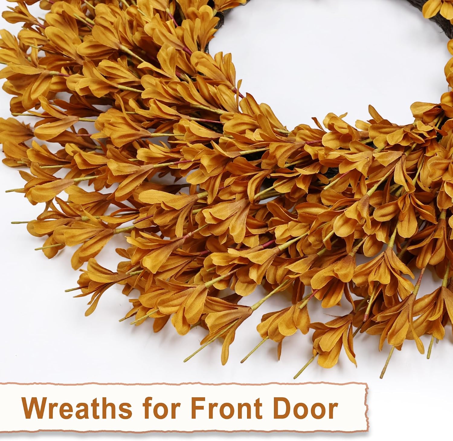 Thumbnail 3 de 26 Inch Pink Forsythia Spring Wreath