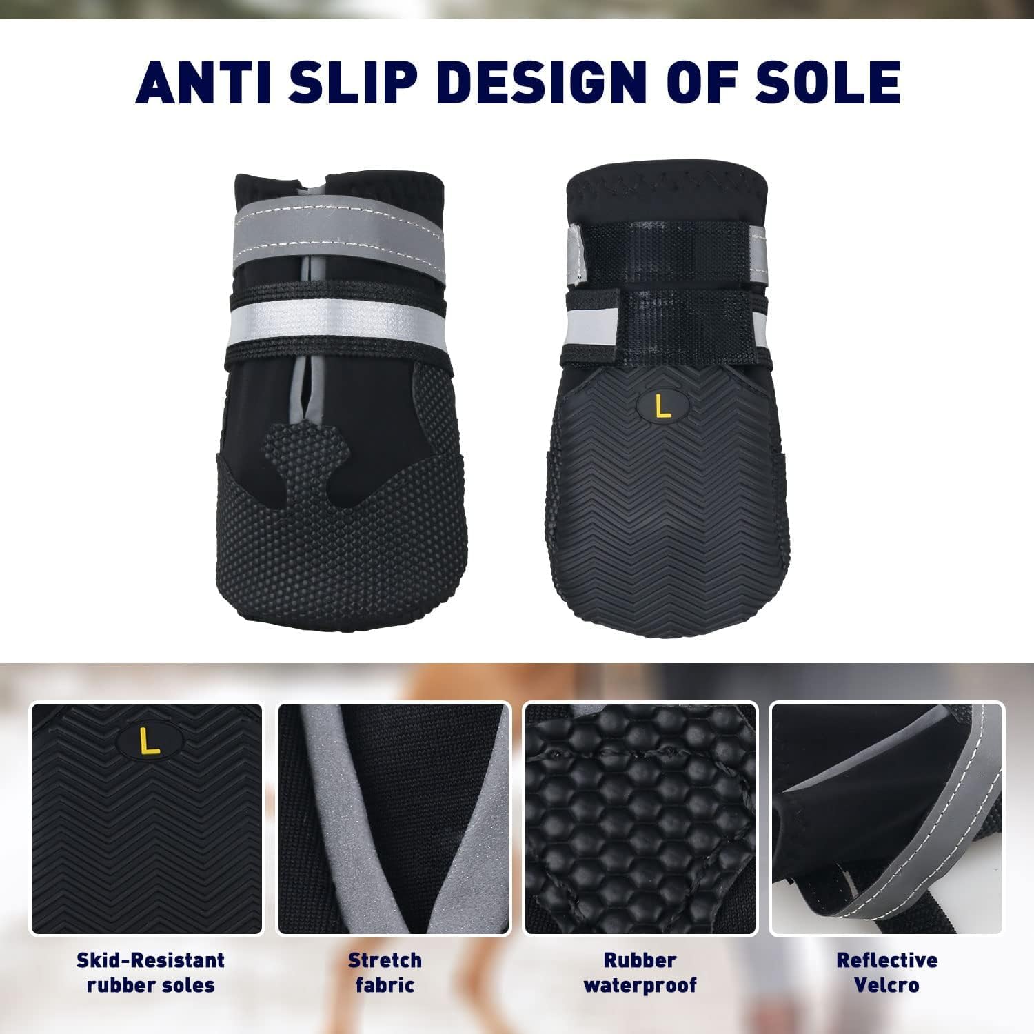 Thumbnail 5 de Dricar Dog Shoes Set of 4 Boots