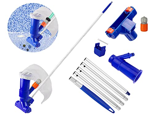 Detalle de Limpiafondos Piscina Hidráulico Bseical — Aspiradora manual para fondo y paredes (Azul)