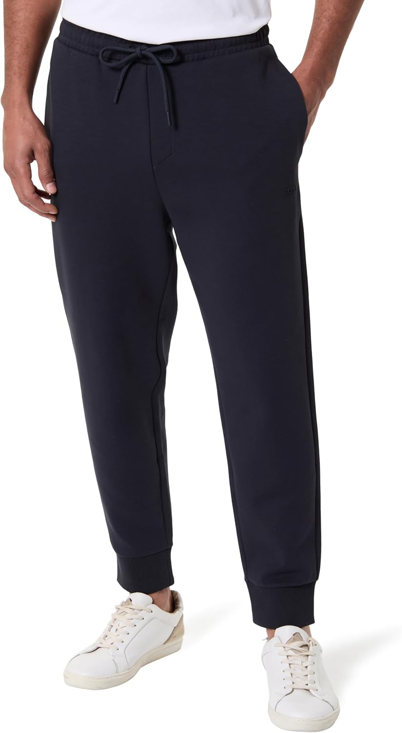 Detalle de BOSS Hadiko: Pantaloni in Jersey da Uomo, Comfort e Versatilità