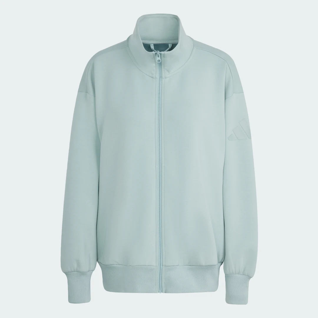 Thumbnail 3 de Chaqueta Soft Lux Loose con cierre de cremallera de Adidas (verde)