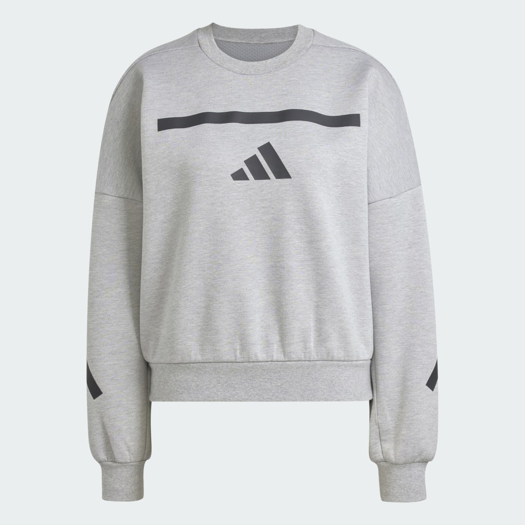 Thumbnail 3 de Sudadera Adidas Z.N.E. en gris — comodidad y estilo para tus entrenamientos y días casuales