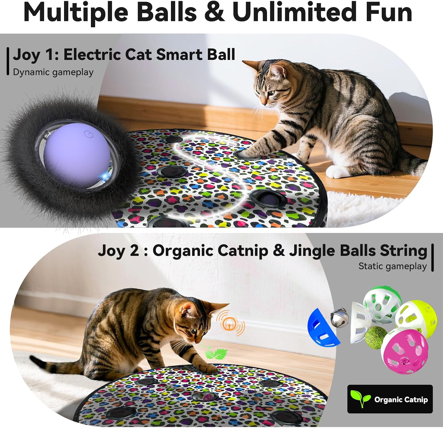 Thumbnail 2 de GoldenSun Interactive Smart Moving Ball Kitten Toy