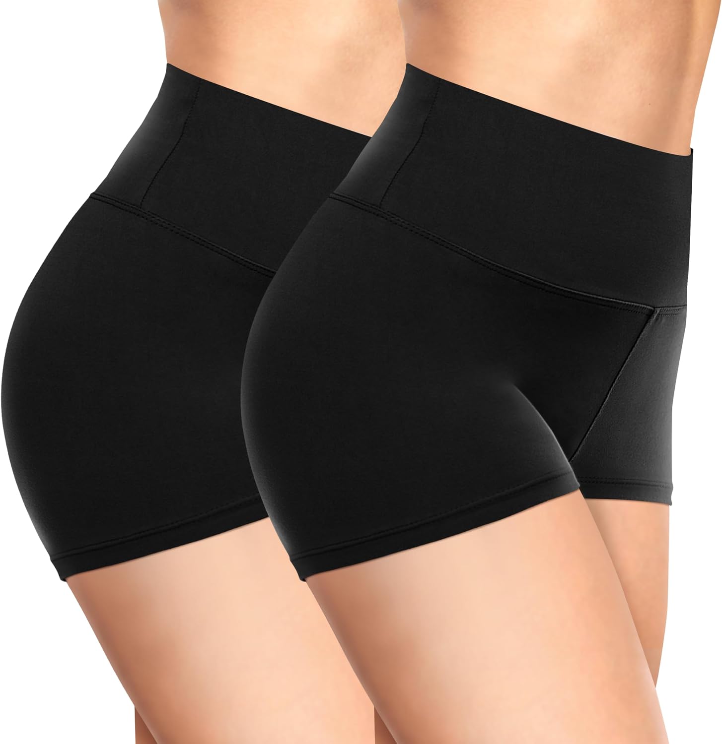 Thumbnail 6 de TNNZEET Biker Shorts Women - High-Waisted 8/5/3 inch Ultra-Soft Fitted Workout Shorts
