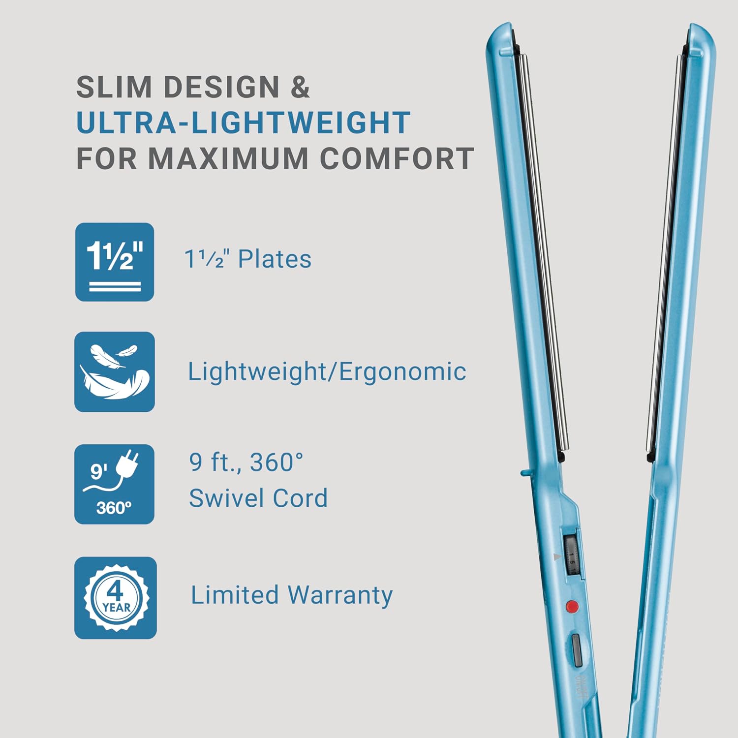 Thumbnail 2 de BaBylissPRO Nano Titanium Ultra-Thin Straightener