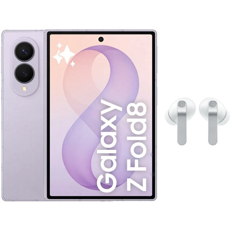 Detalle de Samsung Galaxy Z Fold8 5G 12GB/256GB Lavanda + Galaxy Buds4 Pro Blancos