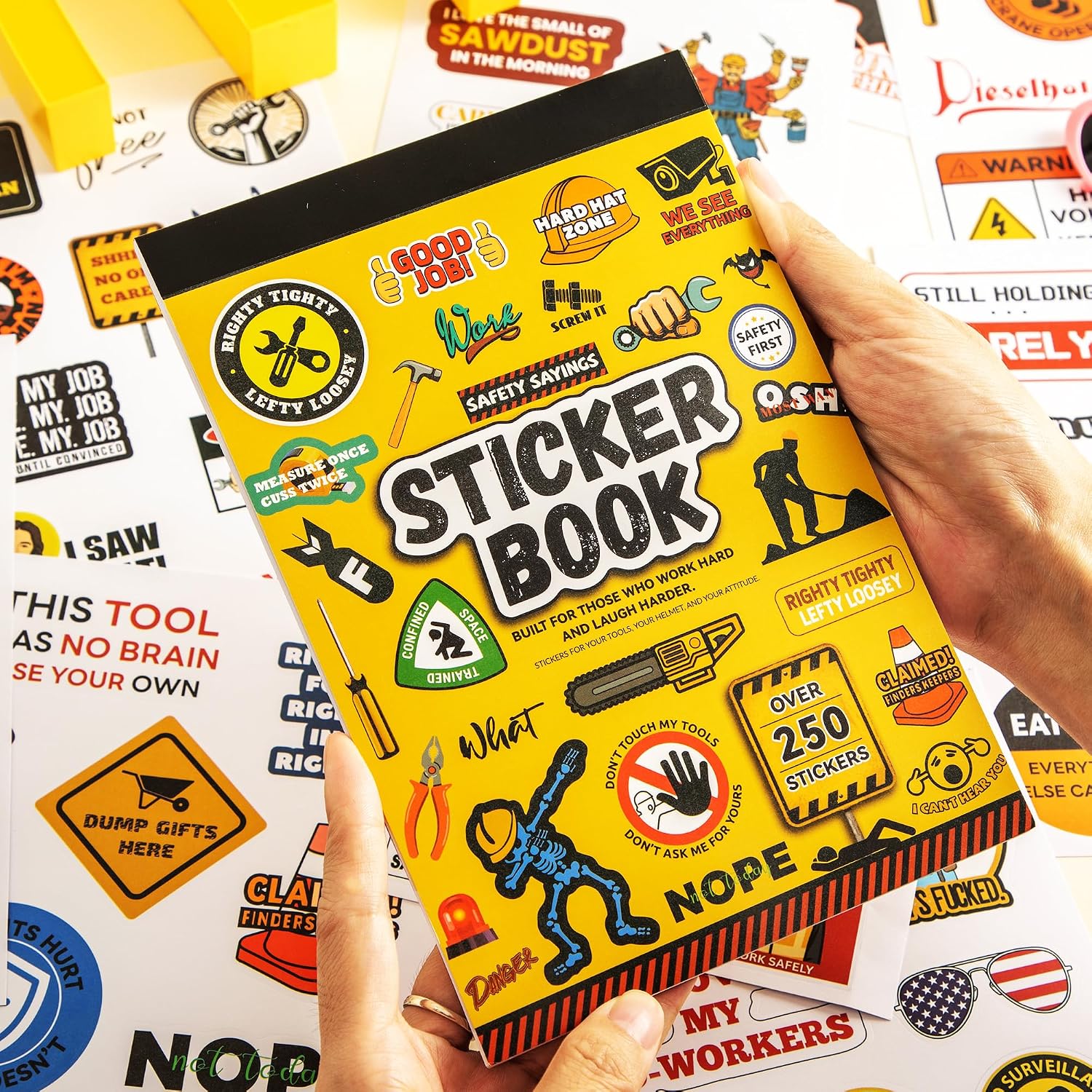 Thumbnail 1 de VYRANA LLAQTZ-Safety Work Quotes Hard Hat Stickers, 250-Piece Waterproof Vinyl Set