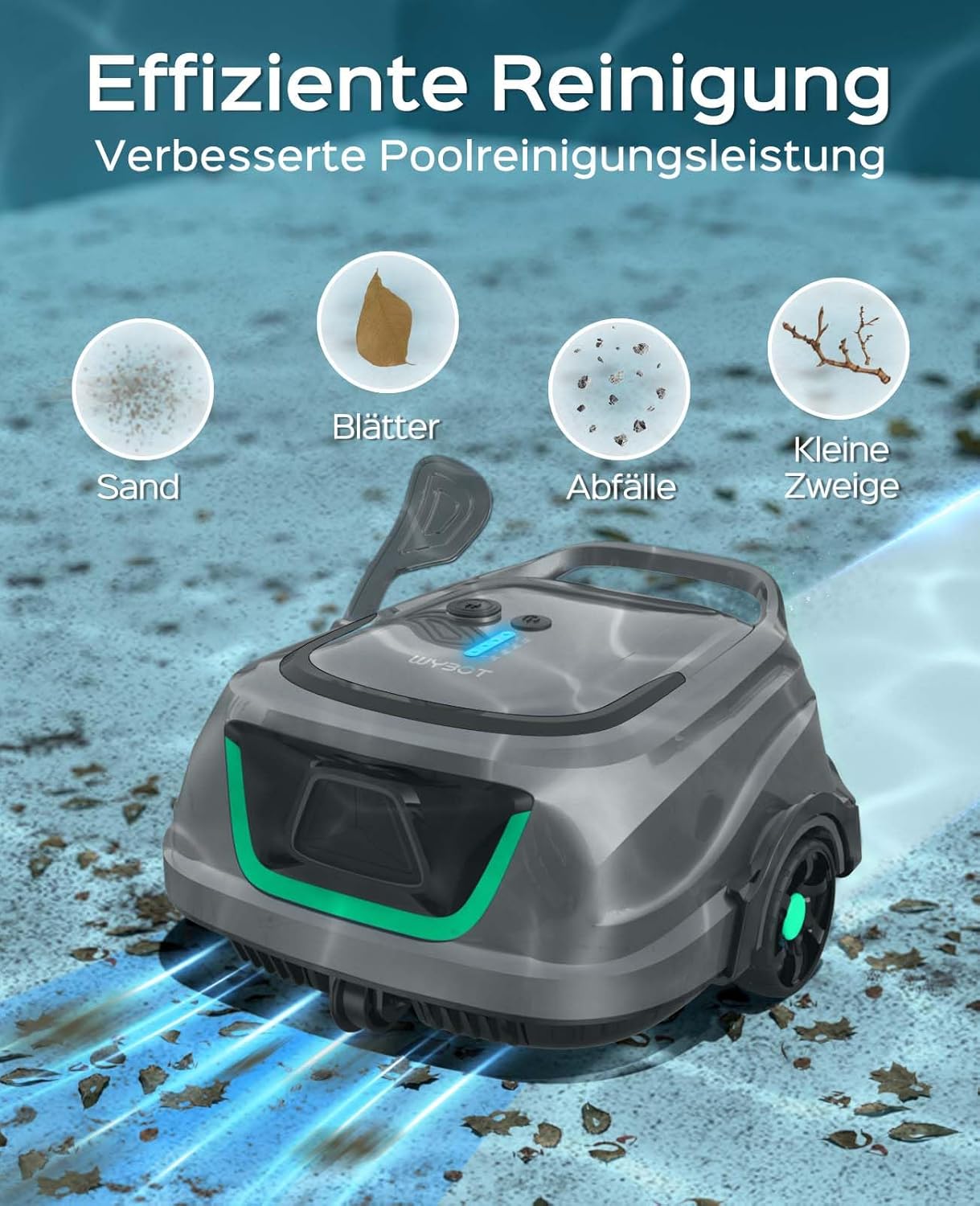 Thumbnail 5 de WYBOT A1 robot piscina fuori terra intelligente 120 min ⛱