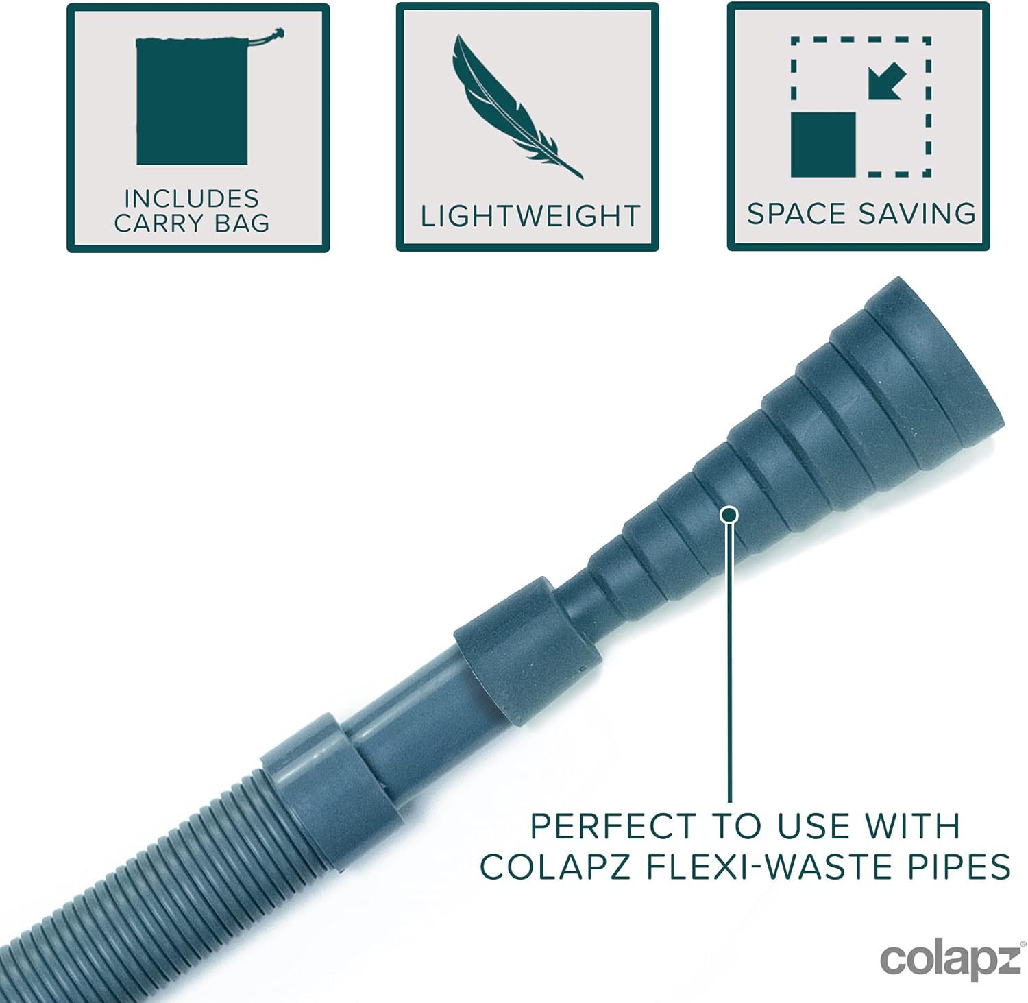 Thumbnail 3 de Colapz Caravan Waste Pipe Adaptor Kit with Collapsible, Extendable & Adjustable Adapter
