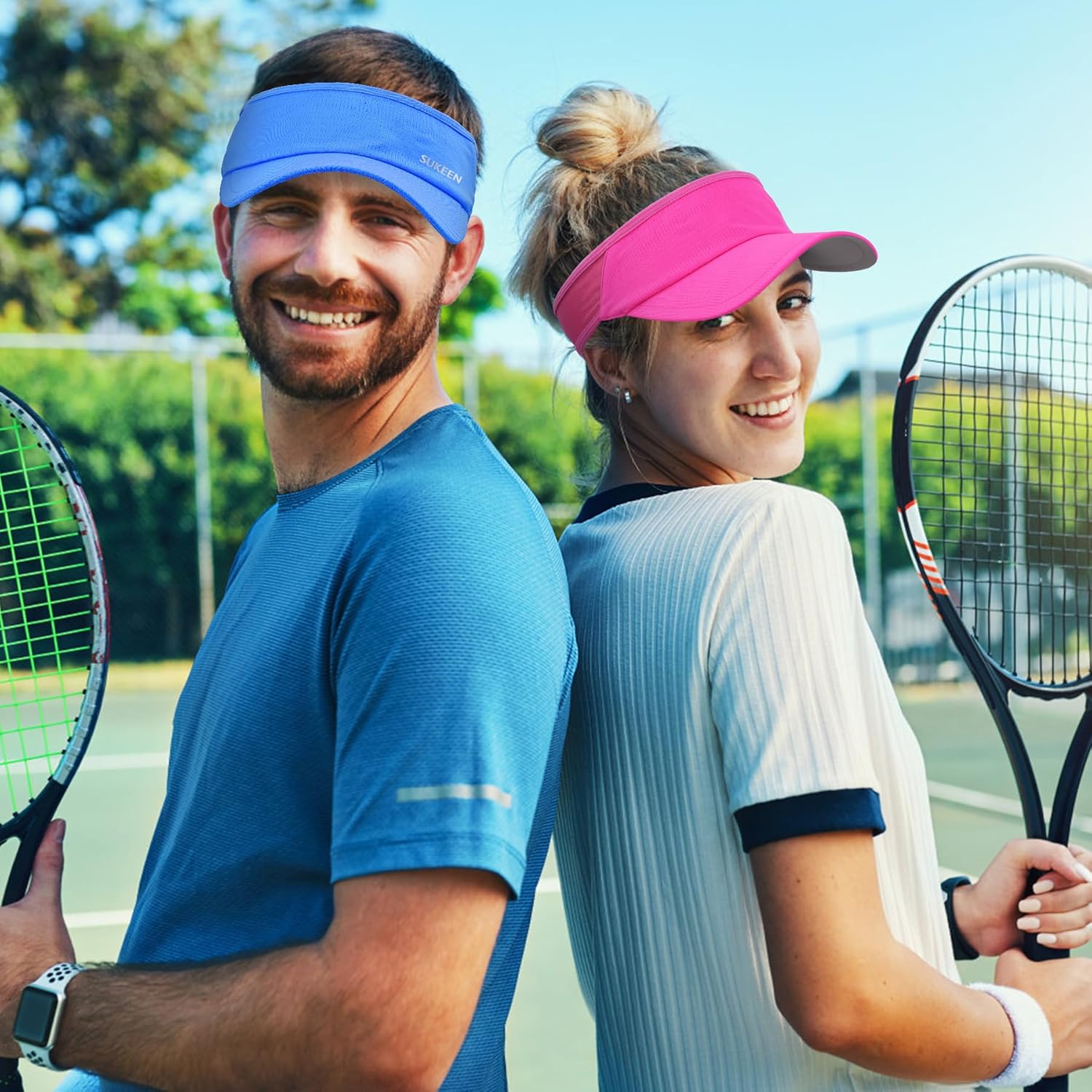 Thumbnail 6 de Sukeen Sun Visor Hat (UPF 50+) – Cooling elastic sport visor for running, golf & cycling