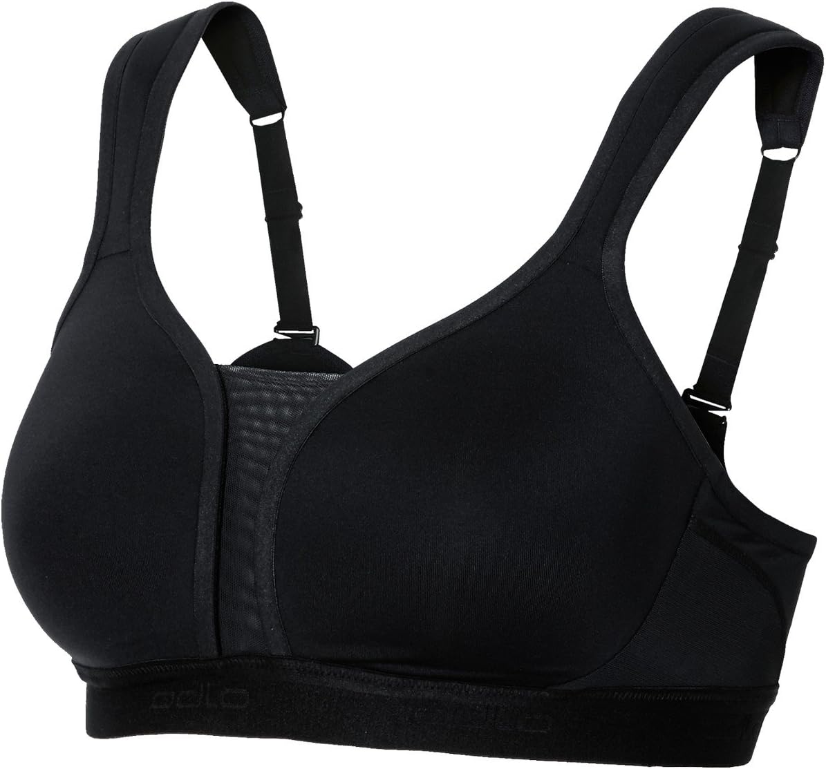 Detalle de Odlo Sport BH Padded High I: Gepolsterter High-Support-BH für Damen mit nachhaltiger Qualität
