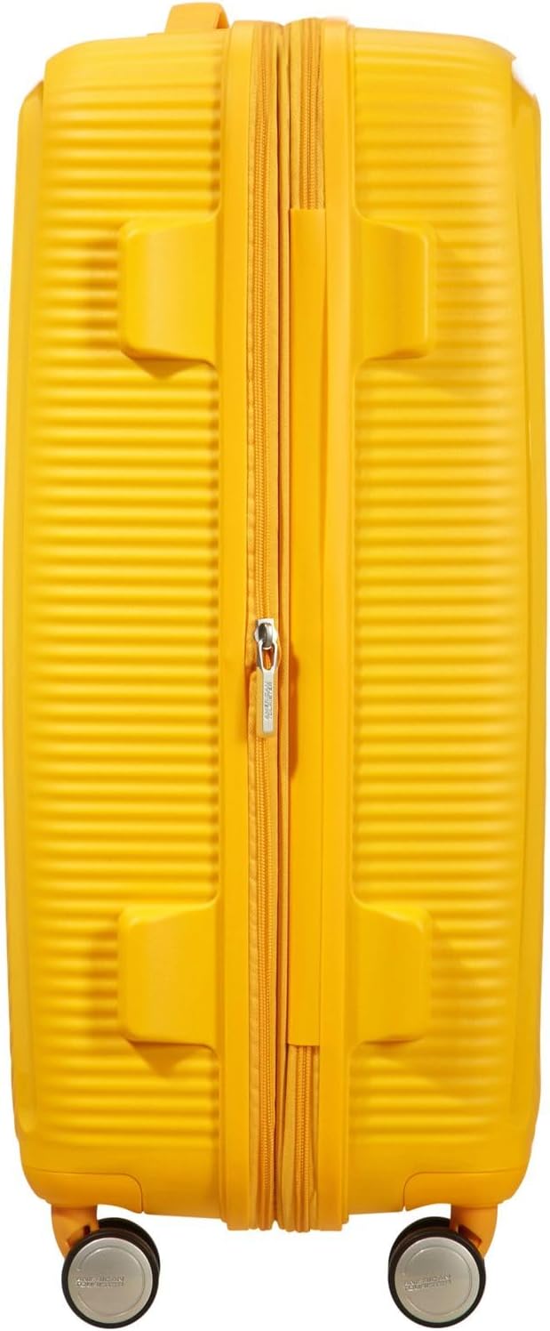 Detalle de American Tourister Soundbox Spinner M Erweiterbar 67 cm – Gelb (Golden Yellow)