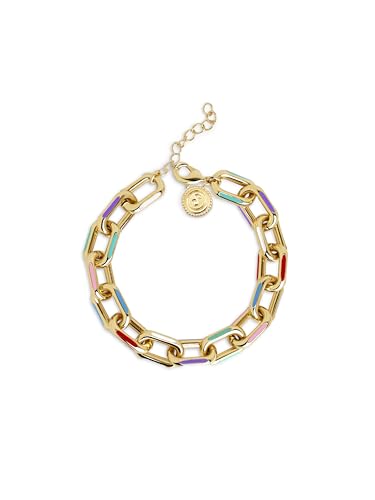 Detalle de SINGULARU Pulsera Link Rainbow Enamel