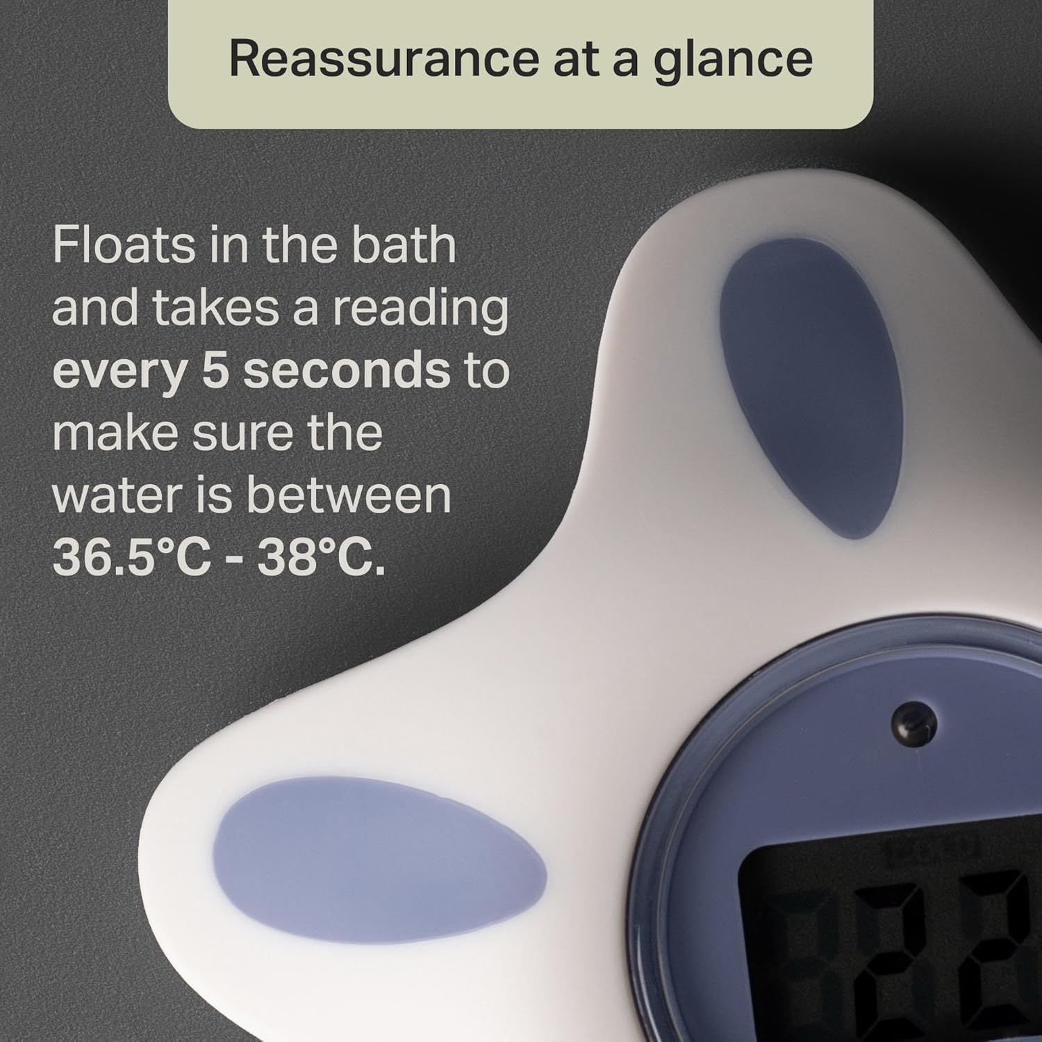 Detalle 2 de Tommee Tippee InBath Digital Thermometer for Baby Bath and Room