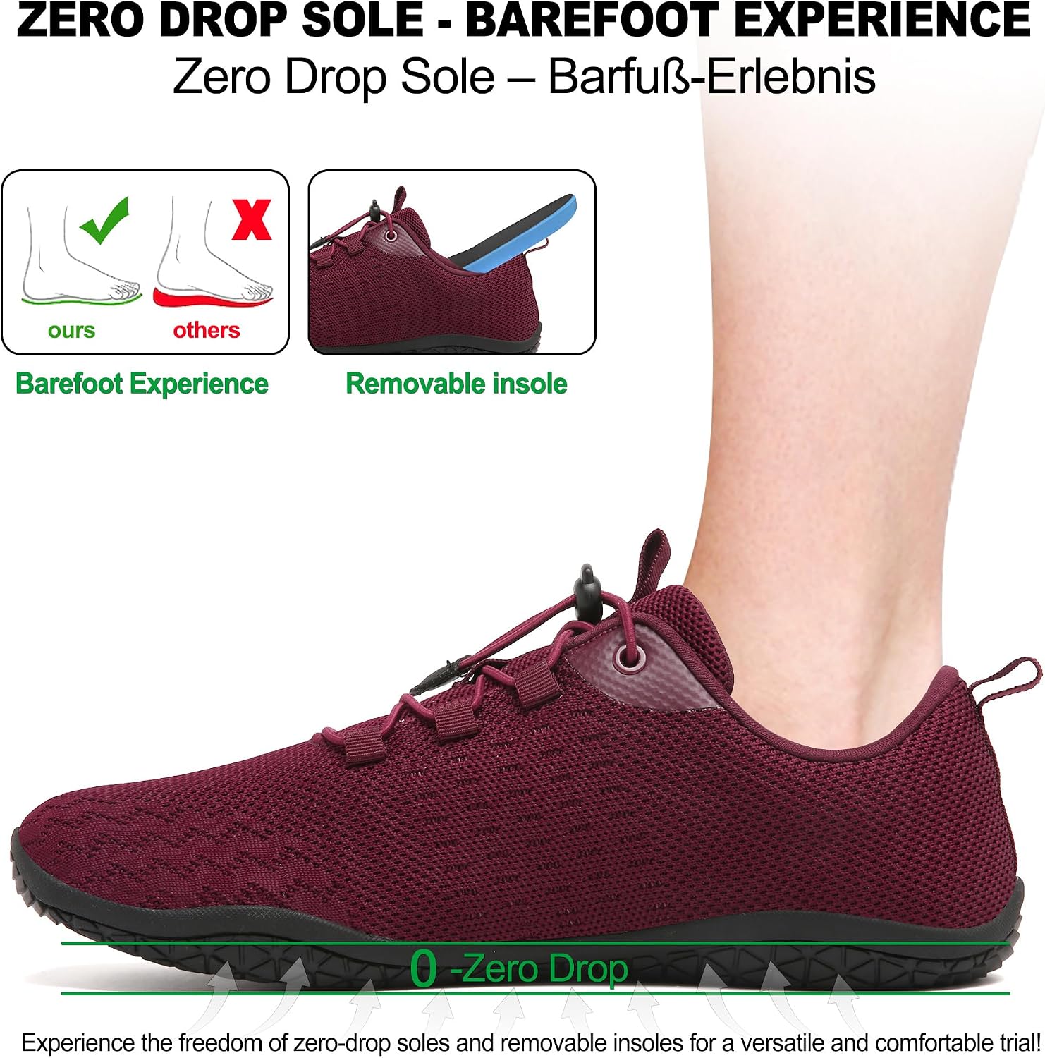 Thumbnail 1 de Geweo Barfußschuhe Herren/Damen Sommer – Atmungsaktiv, Zero-Drop, Breite Zehenbox