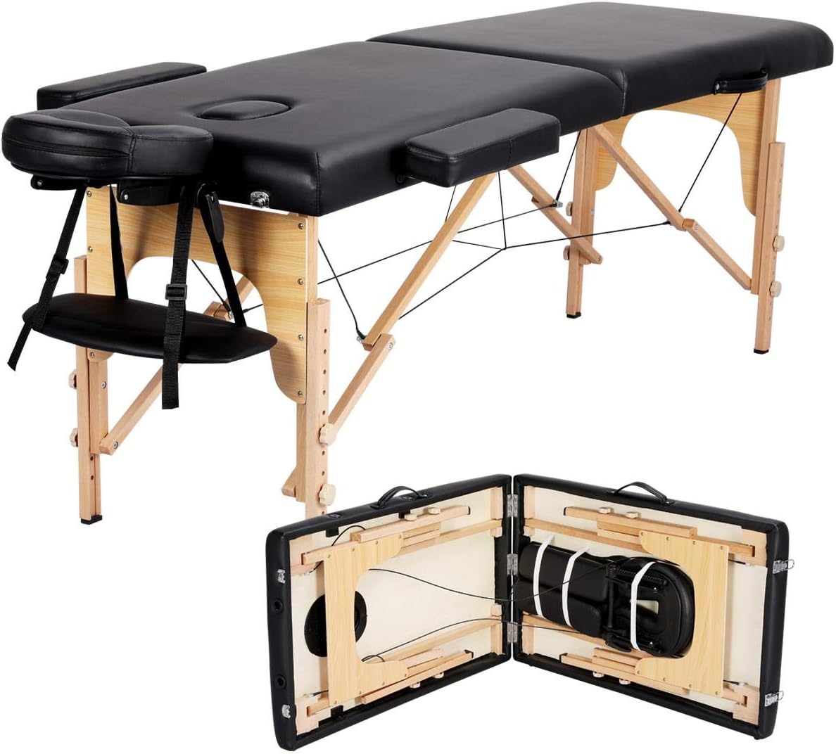 Detalle de Yaheetech Portable Massage Table, 84 x 24 in