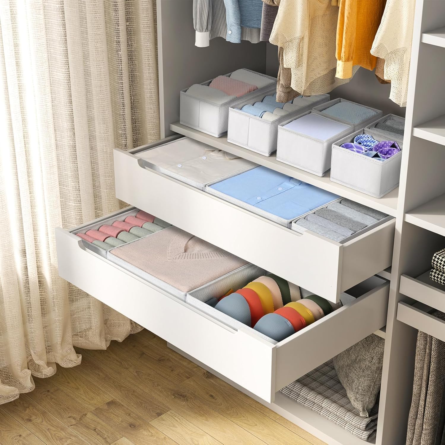 Detalle de DIMJ Organizador Cajones Ropa Interior 15 piezas