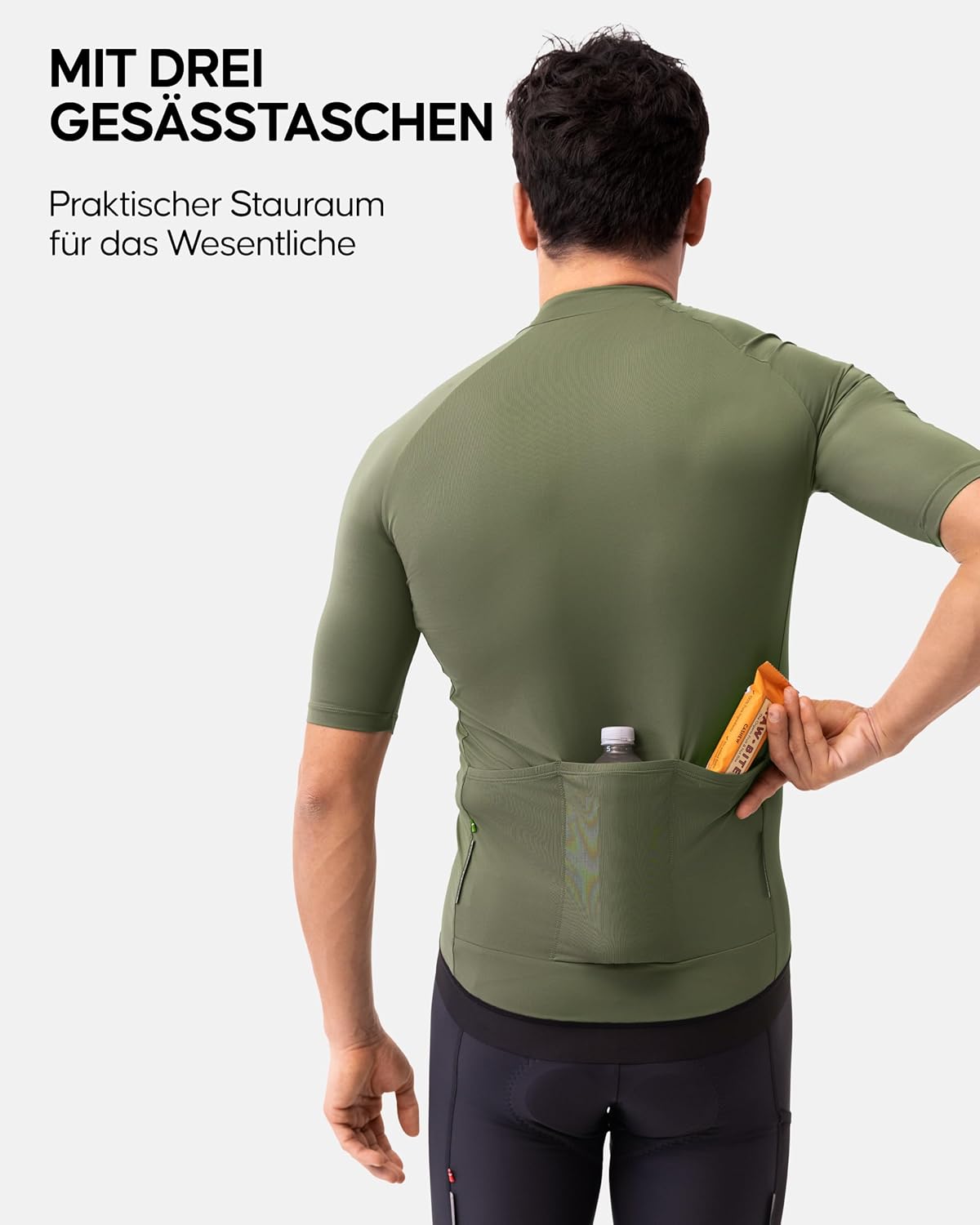 Thumbnail 3 de DANISH ENDURANCE Kurzarm-Radtrikot Herren mit Reißverschluss – atmungsaktiv, schnelltrocknend