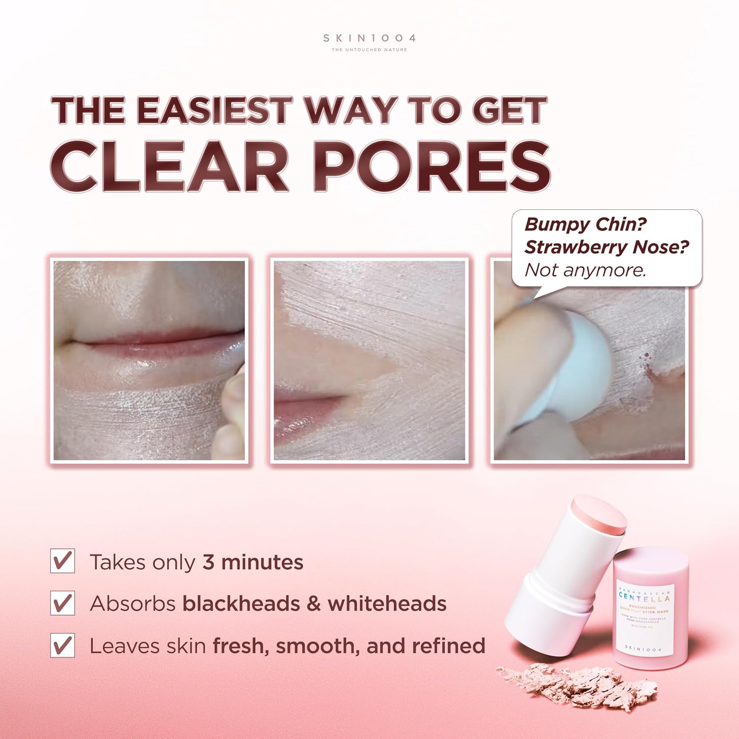 Detalle 1 de SKIN1004 Poremizing Quick Clay Stick Mask 27g