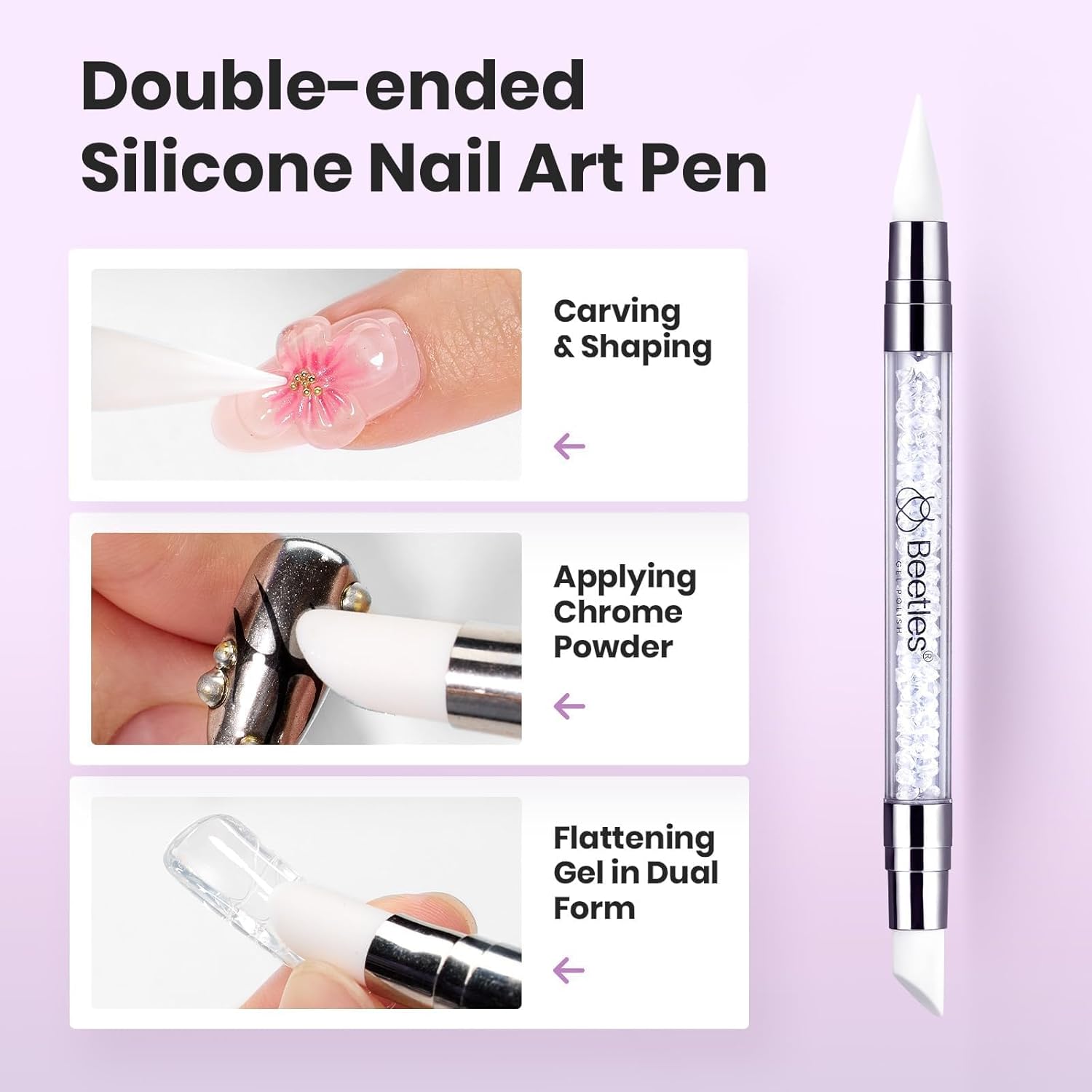 Thumbnail 5 de Beetles Crystal Orb 3D Gel Nail Art Kit 1 oz 💅