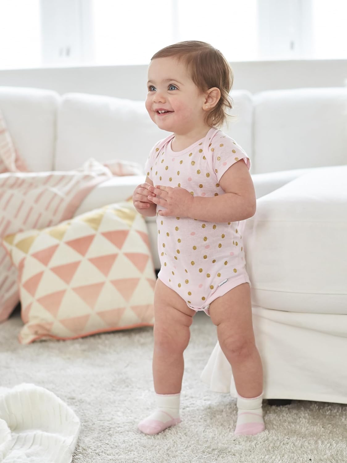 Detalle de Gerber Baby-Girls 5-Pack Variety Onesies Bodysuits