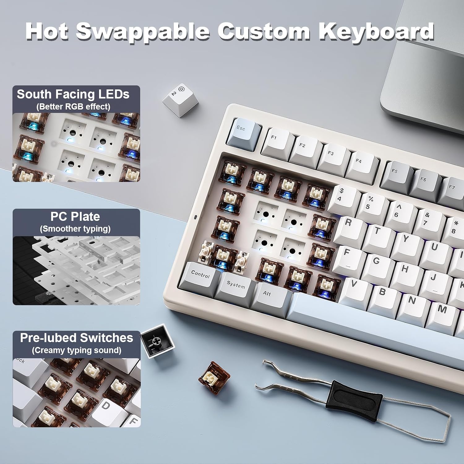 Thumbnail 6 de YUNZII IF99 Wireless Mechanical Keyboard with Smart LCD Display