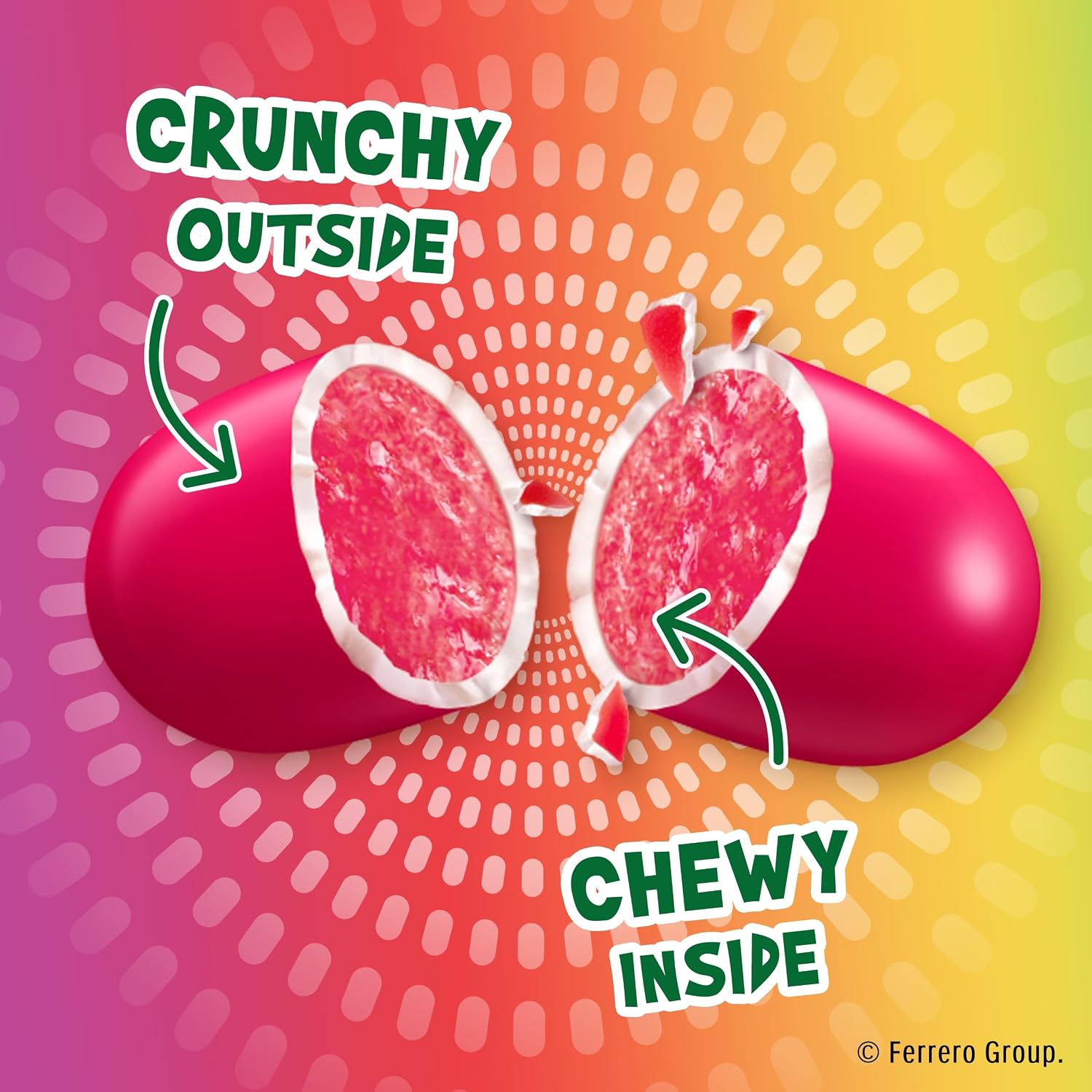 Detalle de Tic Tac CHEWY! Fruit Adventure Candy, 8-Pack, Crunchy Shell and Fruity Chewy Center