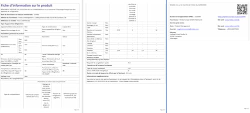 Thumbnail 9 de COMFEE RCD113WH3EU — Réfrigérateur 1 porte avec tiroir, 113 L, blanc