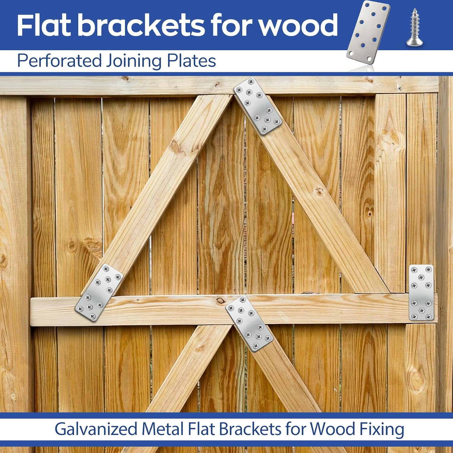 Detalle 2 de Xyxu Flat Brackets for Wood 100x40mm