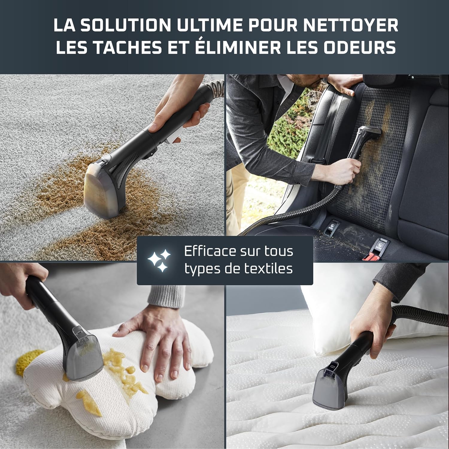 Detalle 2 de Rowenta IN5020F0 Clean it shampouineuse 750W pour voiture