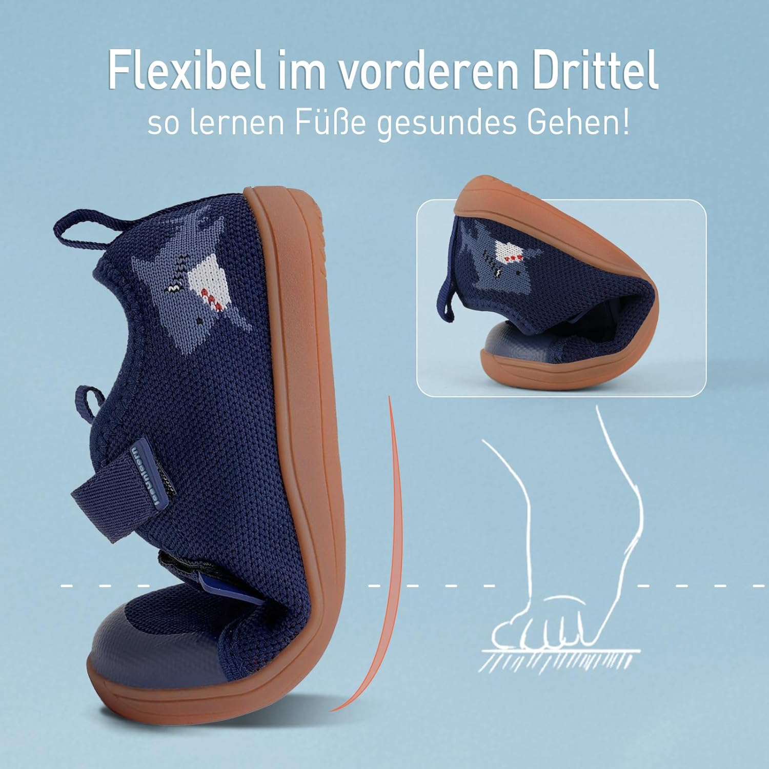 Thumbnail 4 de IceUnicorn Kinder Barfußschuhe mit breiter Zehenbox – minimalistische Hausschuhe für Jungen und Mädchen